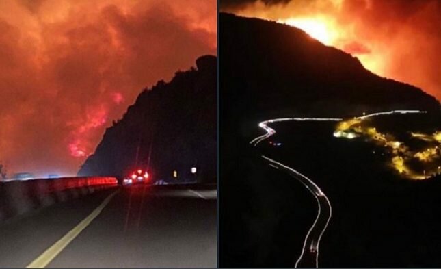 القبض على 3 "متسللين" لقيامهم بإضرام النار التي تسببت بحريق جبل غُلامه في تنومة