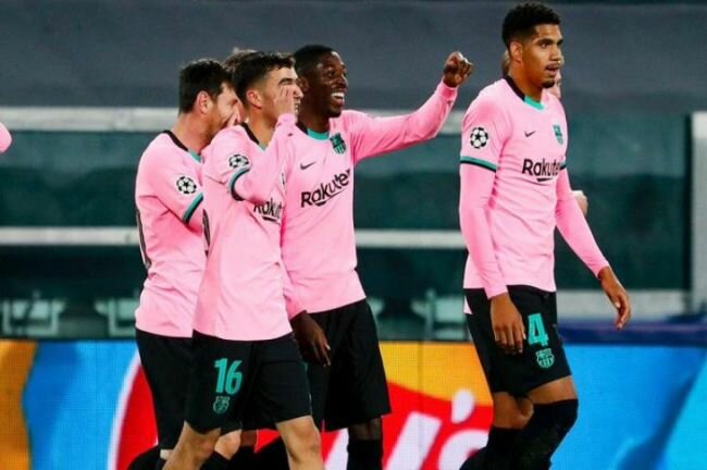 برشلونة يتغلب على يوفنتوس بثنائية في دوري أبطال أوروبا