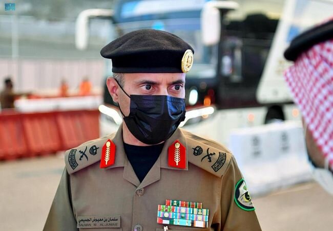 أمن الحج لشؤون المرور : خدمة الحجاج في النقل الترددي تعمل على ما يقارب 2500 حافلة