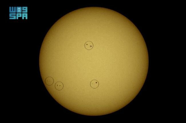 فلكية جدة ترصد انتشاراً جديداً للبقع الشمسية