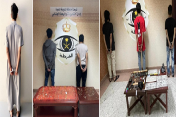 شرطة المدينة تستعيد (6) مركبات مسروقة وتقبض على سارقيها