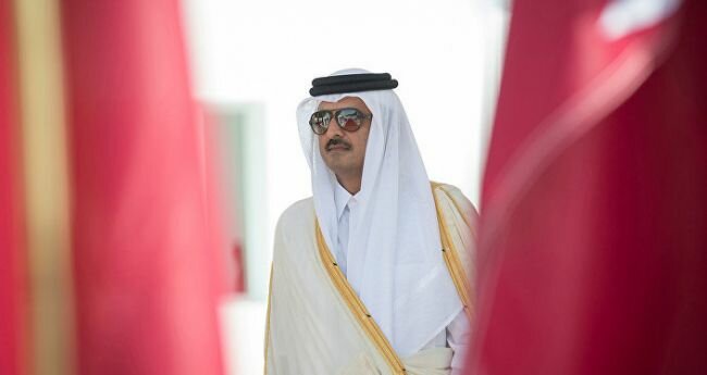 أمير دولة قطر يغادر الرياض