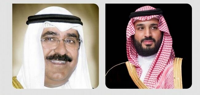 ولي العهد يتلقى اتصالاً هاتفيًا من سمو ولي عهد دولة الكويت ولي العهد يتلقى اتصالاً هاتفيًا من سمو ولي عهد دولة الكويت